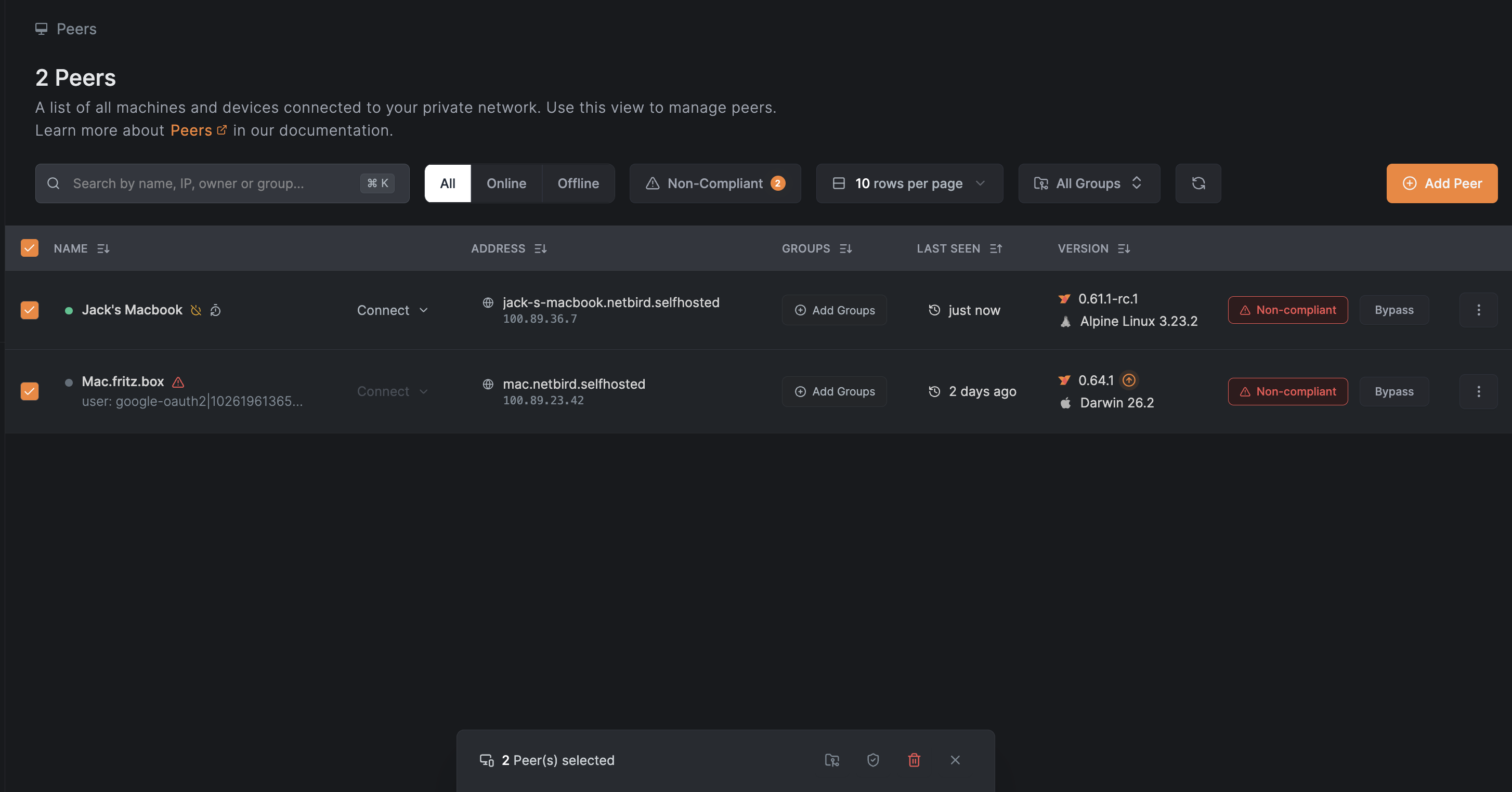 Batch bypass