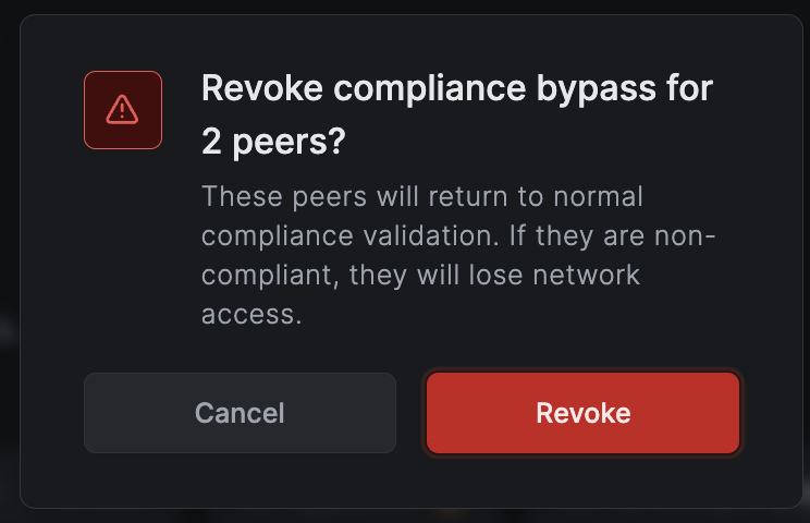 Batch revoke bypass confirm