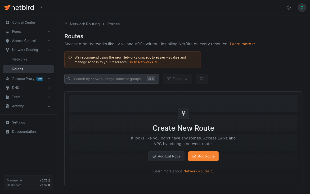 Add route button