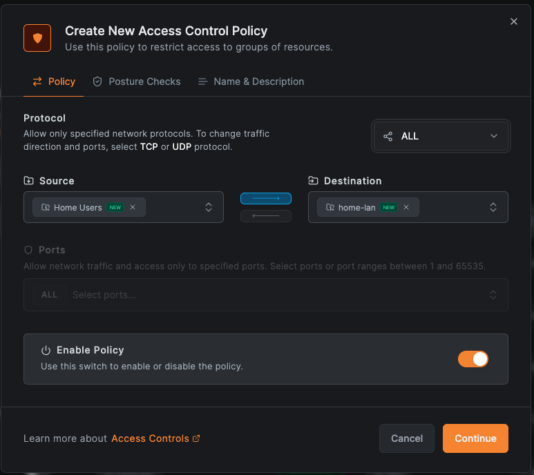 Add policy