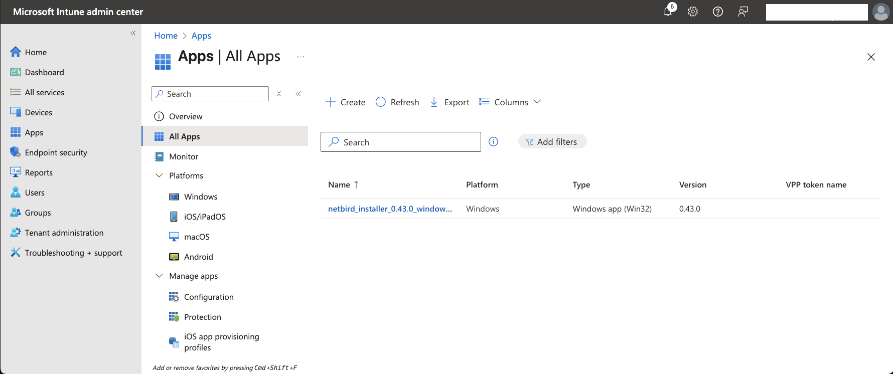 Windows App Catalog