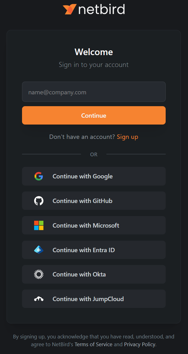 netbird-login