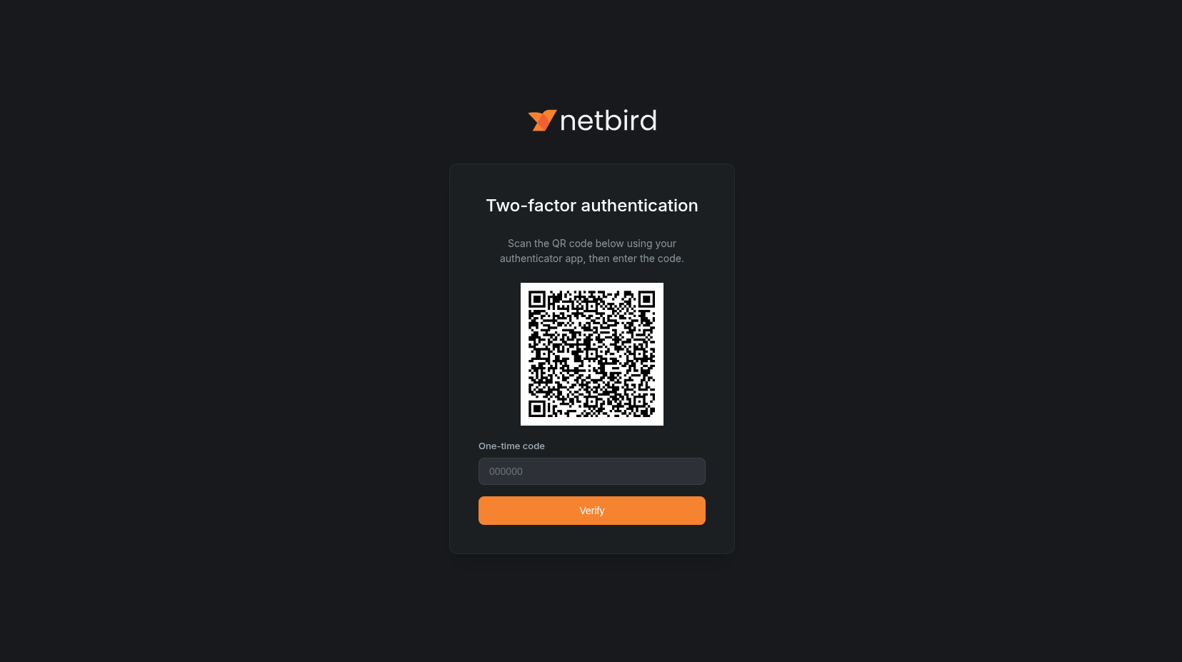 TOTP Setup - Scan QR code with authenticator app