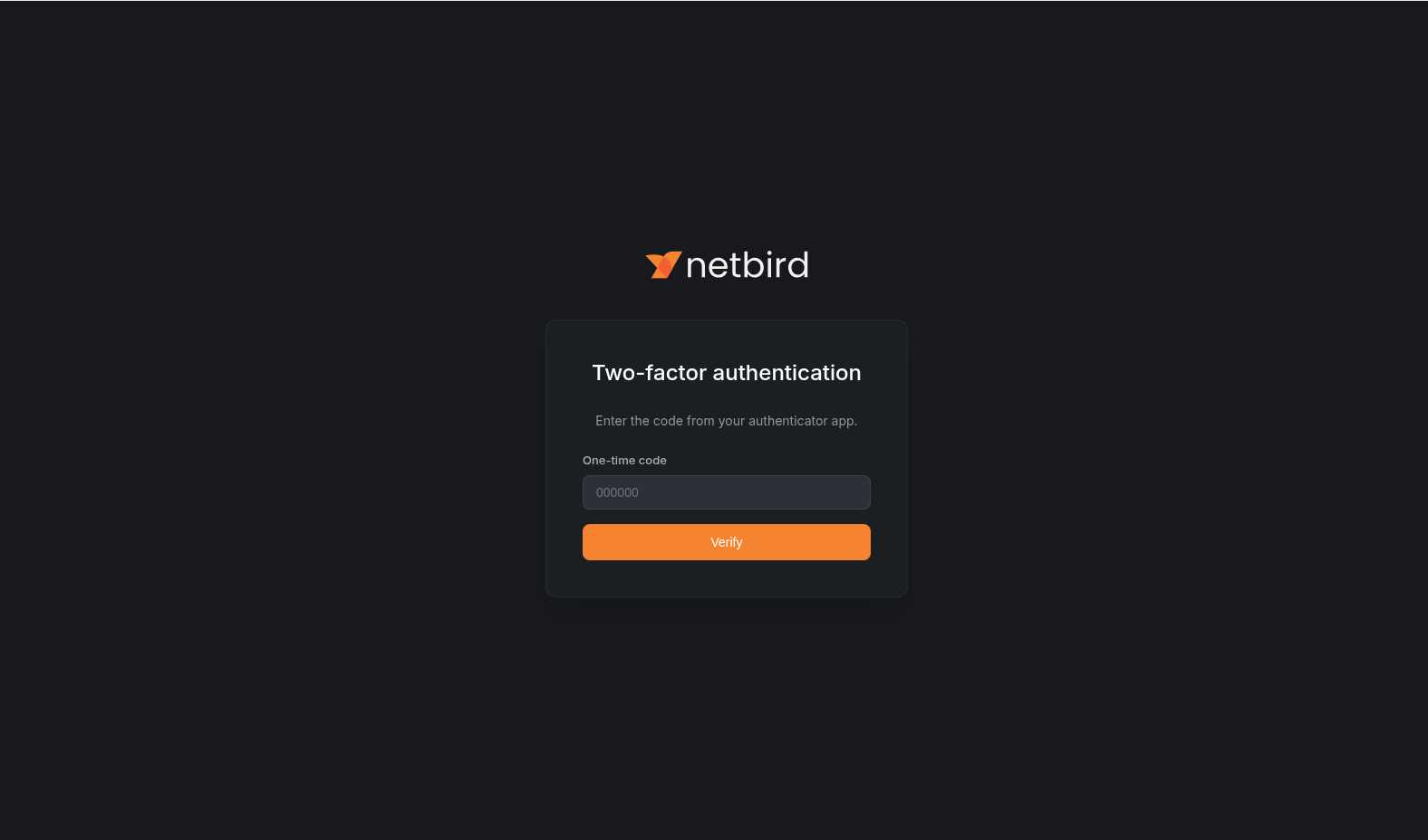 TOTP Verification - Enter code from authenticator app