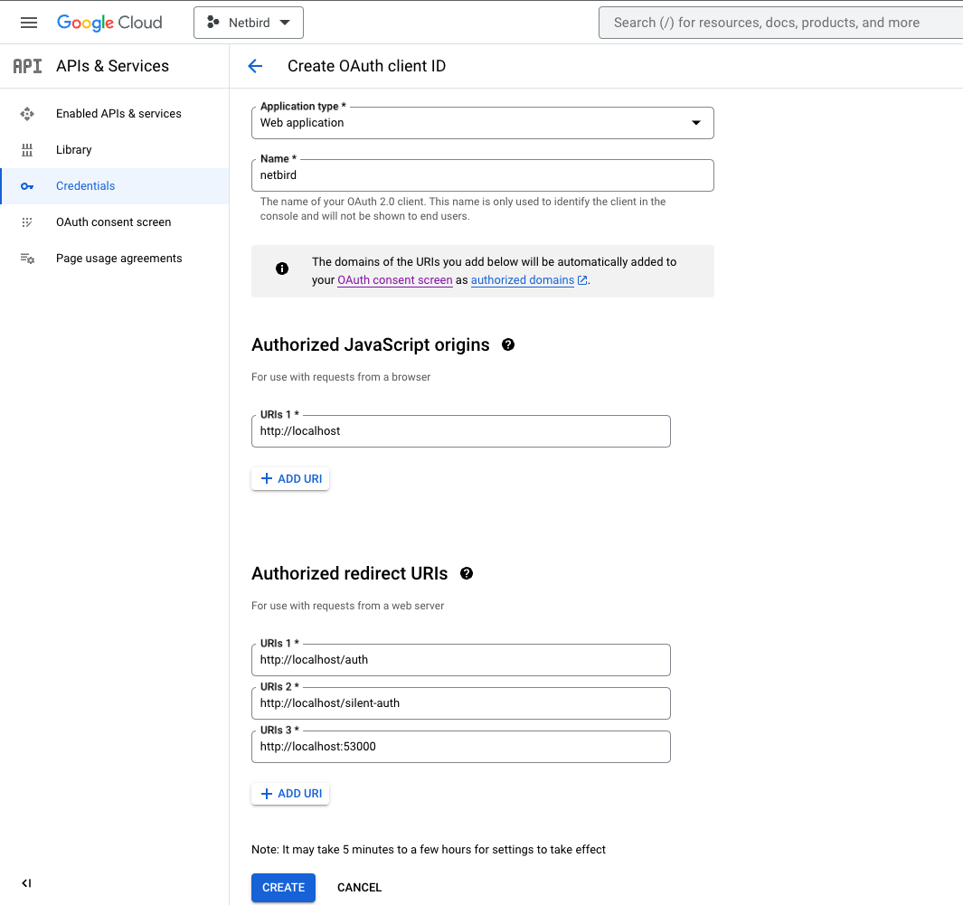 OAuth client